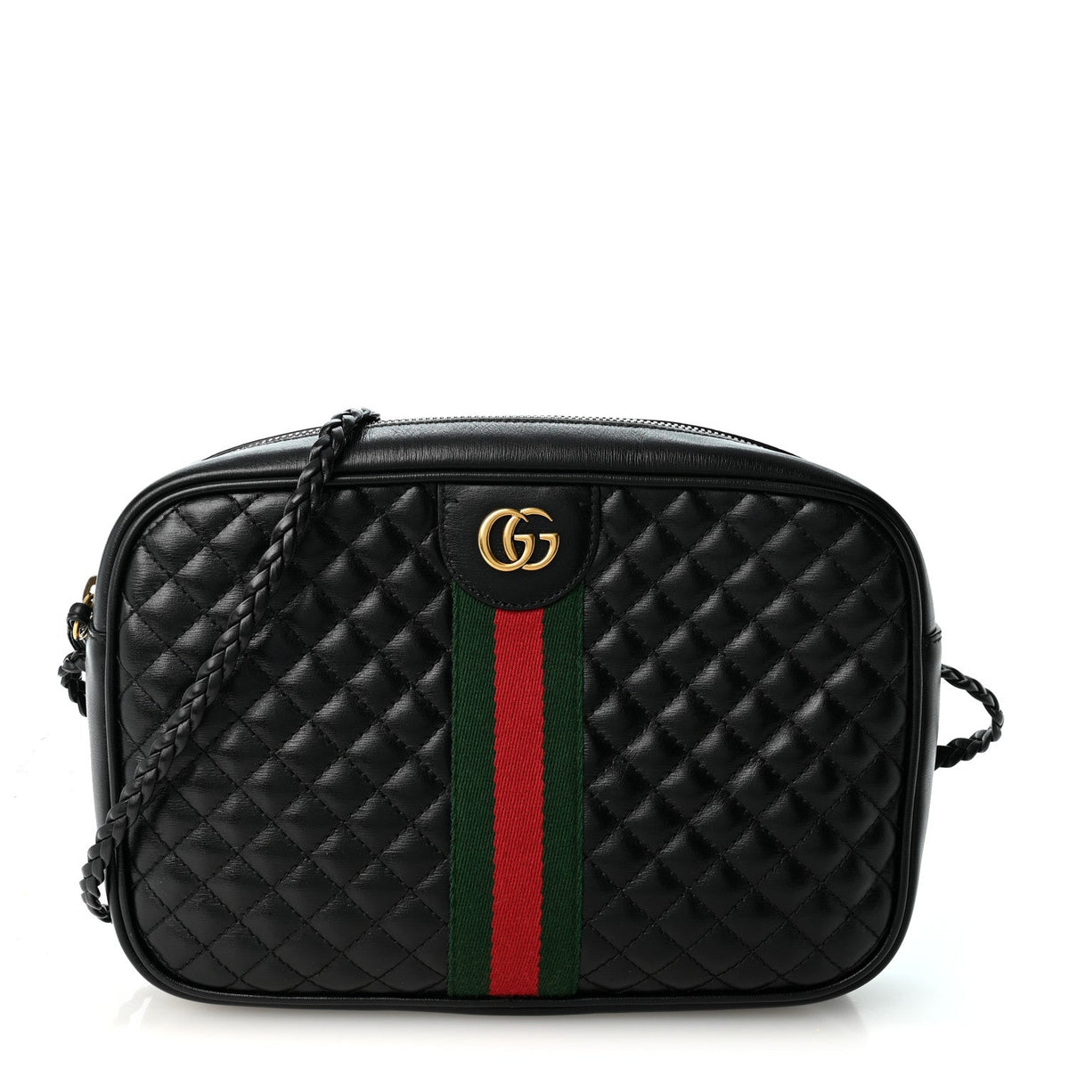 Small Calfskin Shoulder Bag - Black