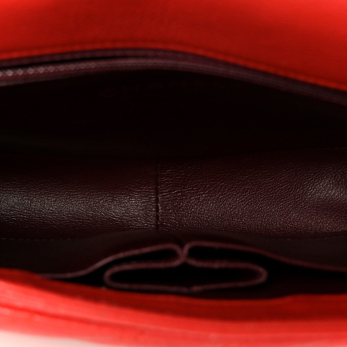 Medium Quilted Goatskin Flap Shoulder Bag - Red