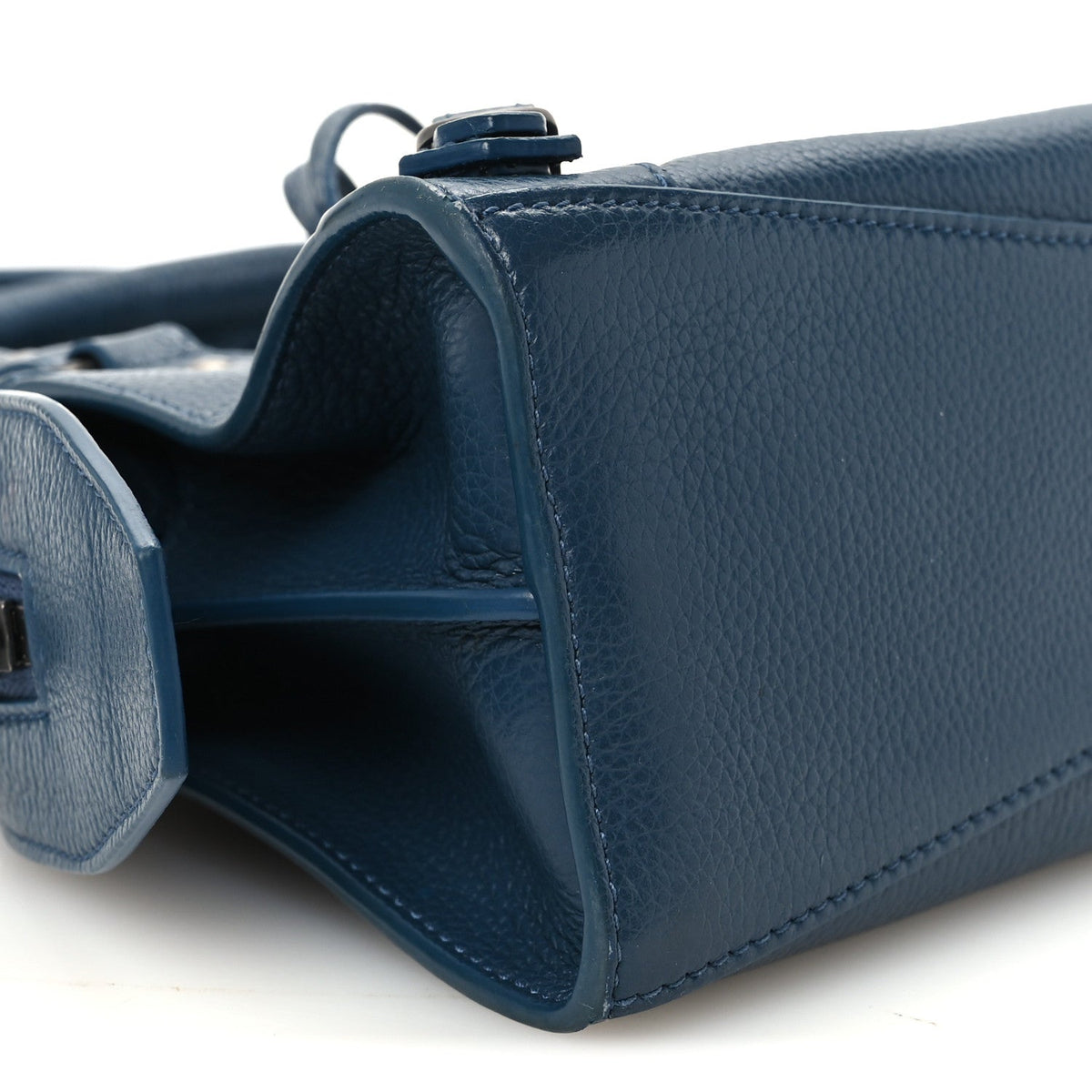 Mini Calfskin Handbag - Blue