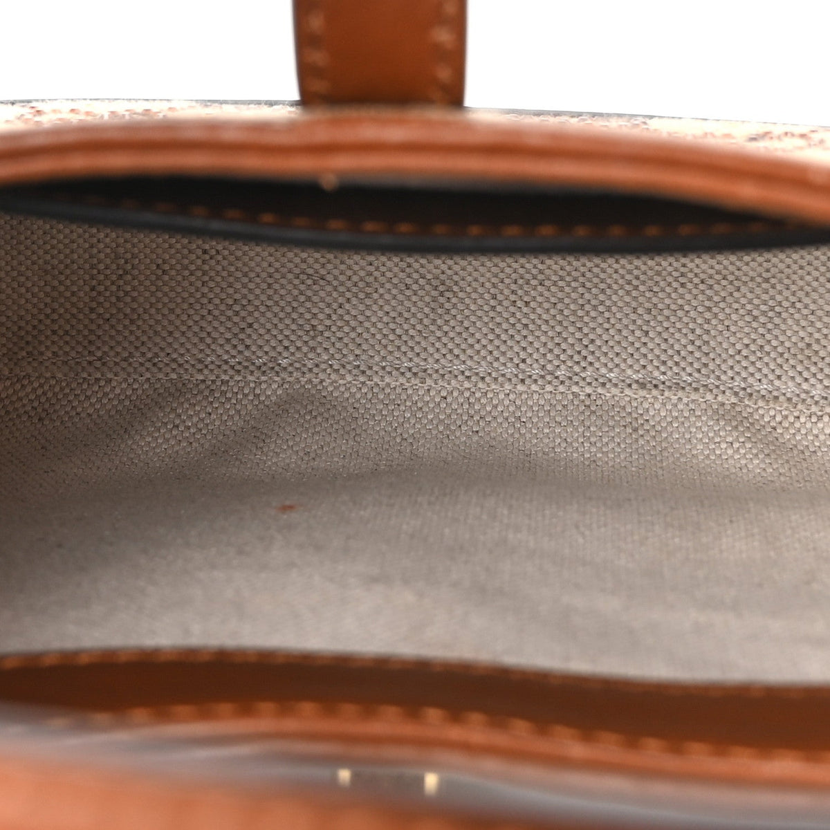 Mini Calfskin Canvas Hobo Bag