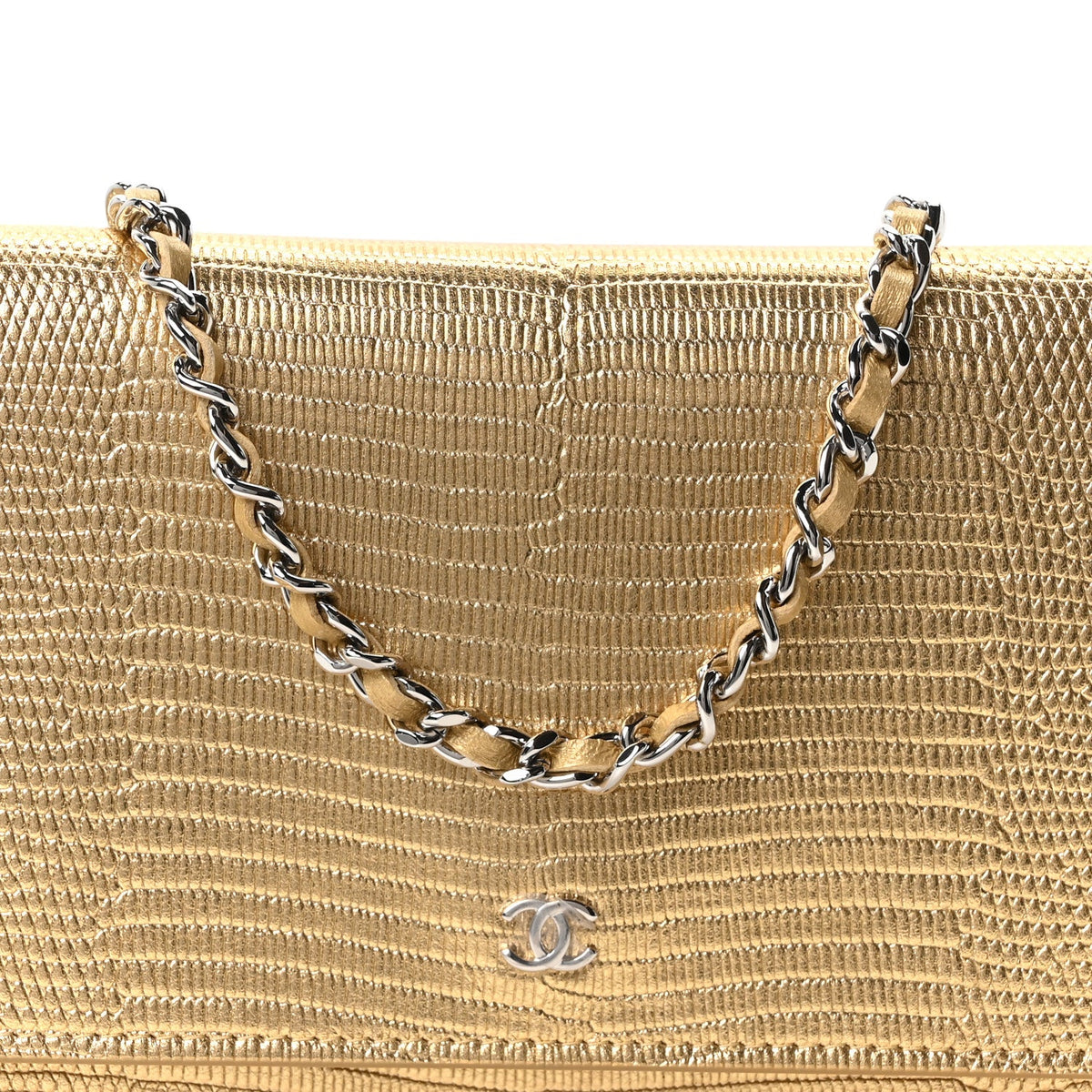 Calfskin Wallet Bag - Gold