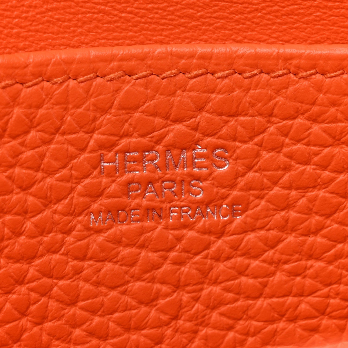 Taurillon Clemence Halzan 25 Orange Mini Handbag