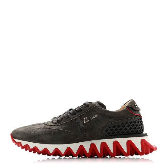 Suede Calfskin Loubishark Sneakers Ombre