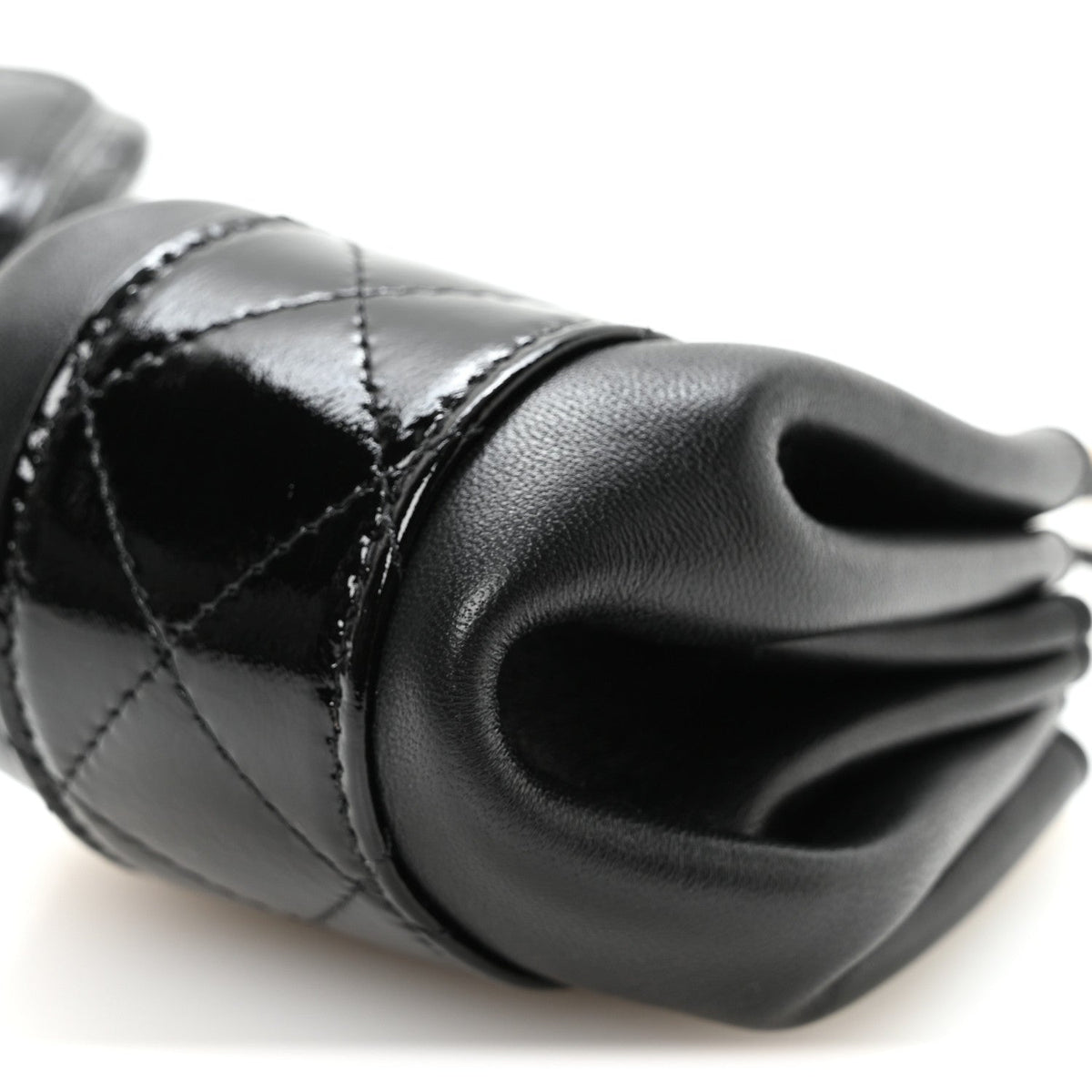 Quilted Lambskin Clutch Bag - Black