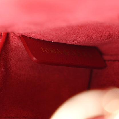 Lambskin Handbag - Red