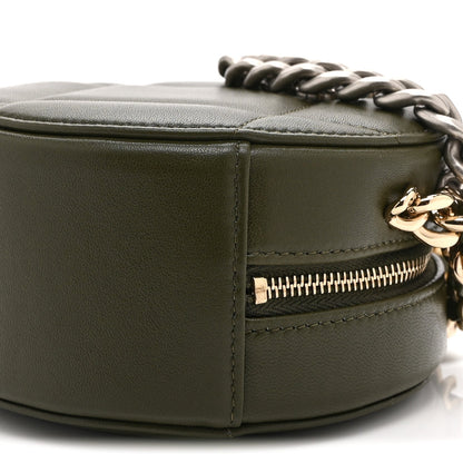 Quilted Lambskin Clutch Bag - Green