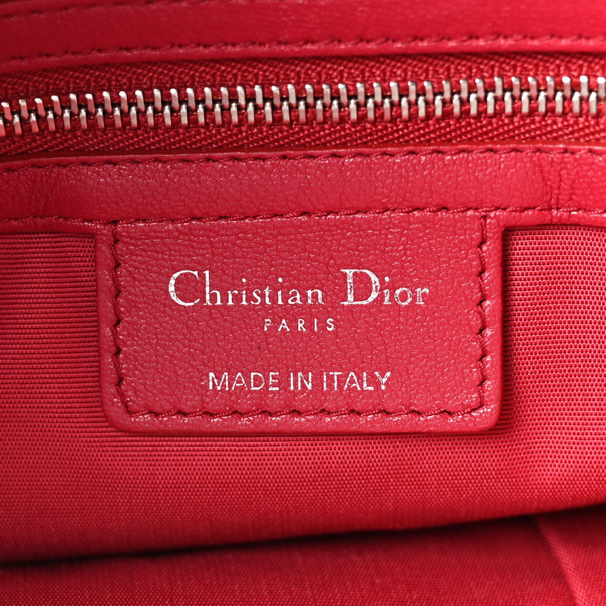 Medium Lambskin Tote Bag - Red