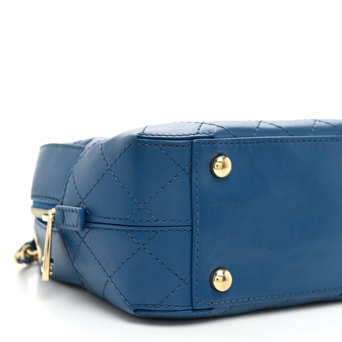 Calfskin Handbag - Blue