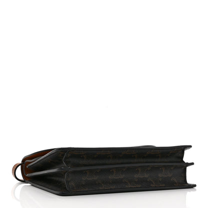 Lambskin Canvas Wallet Bag - Tan