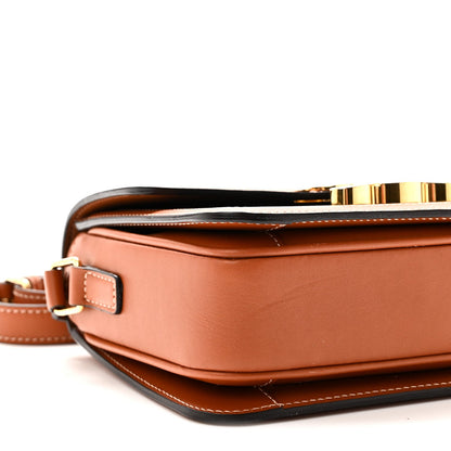 Calfskin Canvas Handbag - Tan