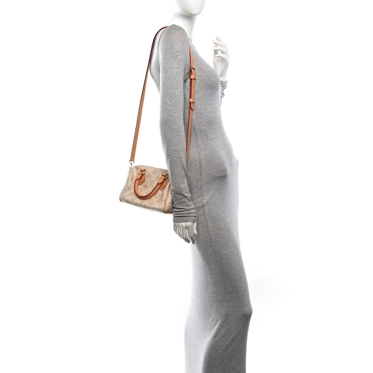 Monogram Origine Lin Speedy Bandouliere  Handbag
