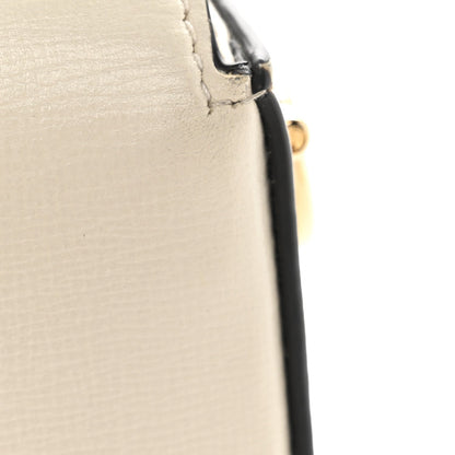 Small Calfskin Shoulder Bag - White