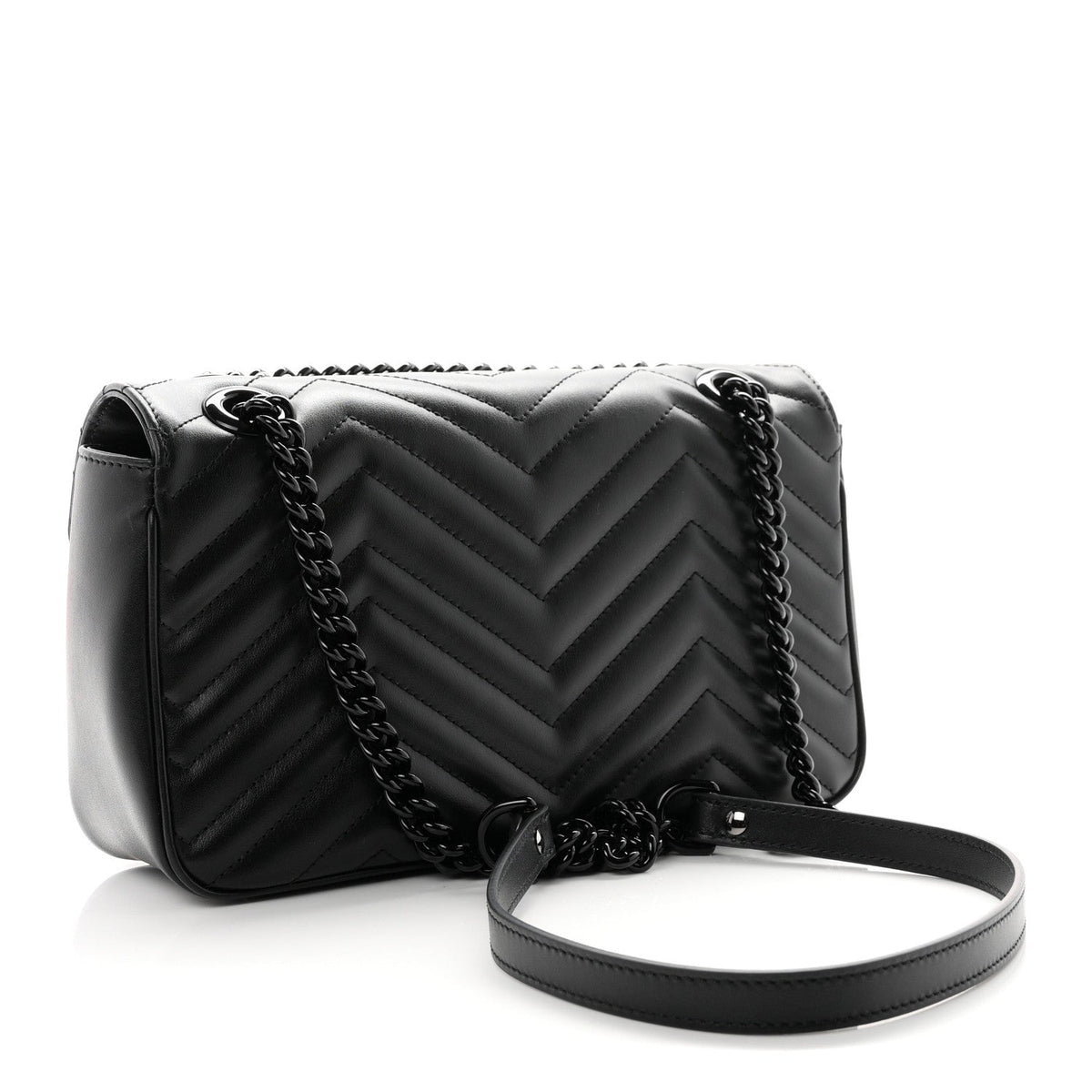Small Calfskin Shoulder Bag - Black