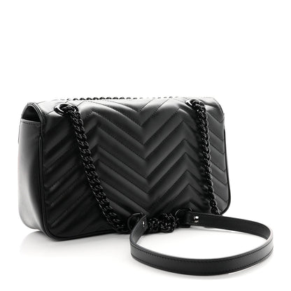 Small Calfskin Shoulder Bag - Black