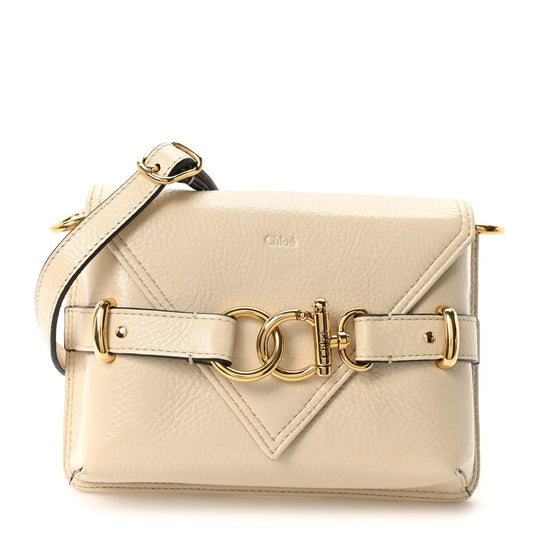 Mini Calfskin Crossbody Bag - Beige