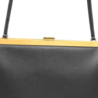 Medium Calfskin Shoulder Bag - Black