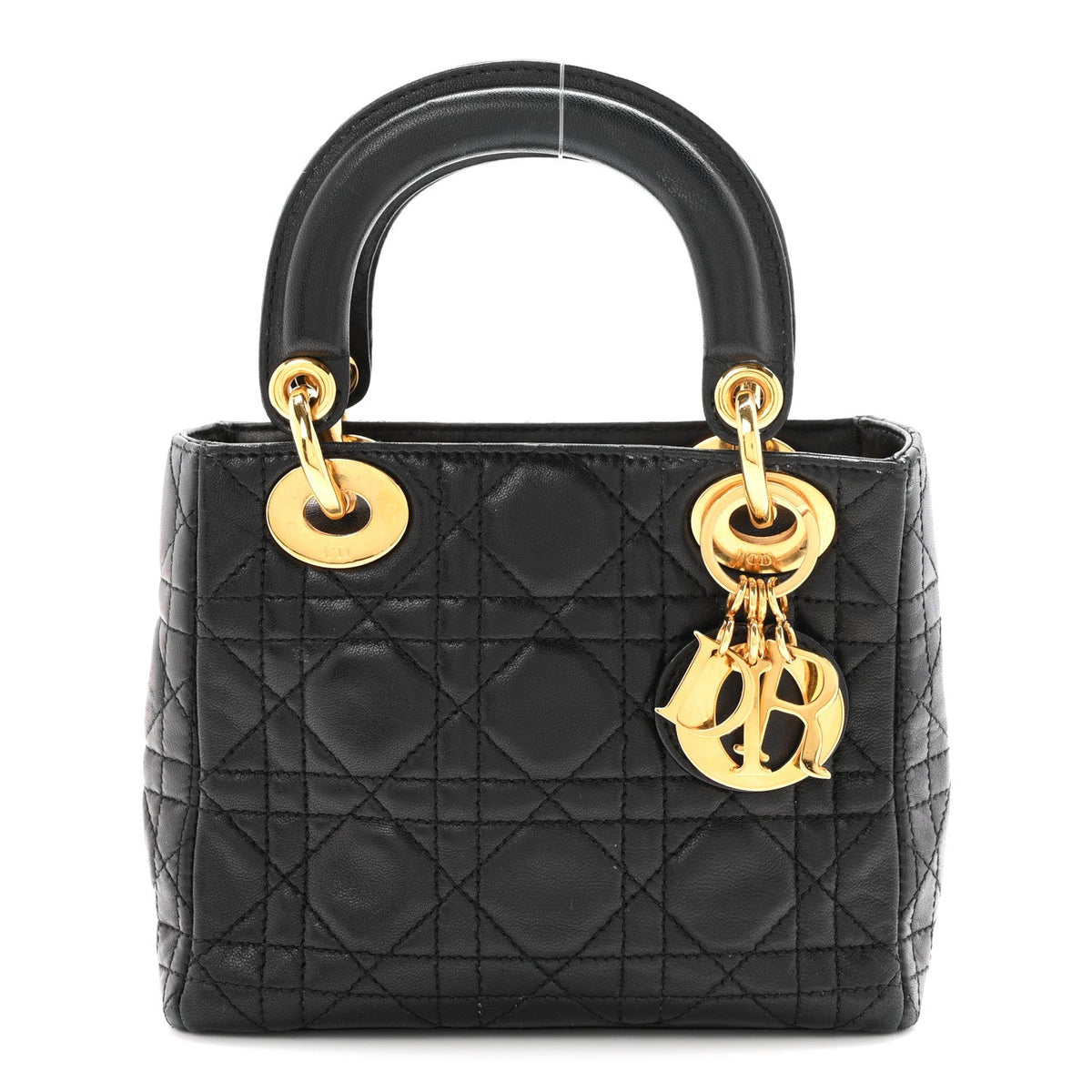Mini Lambskin Handbag - Black