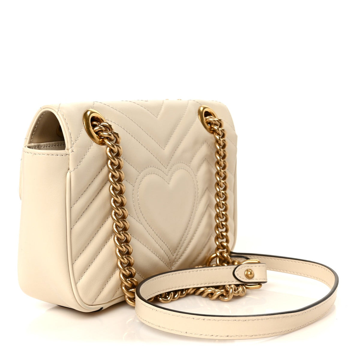 Mini Calfskin Shoulder Bag - White