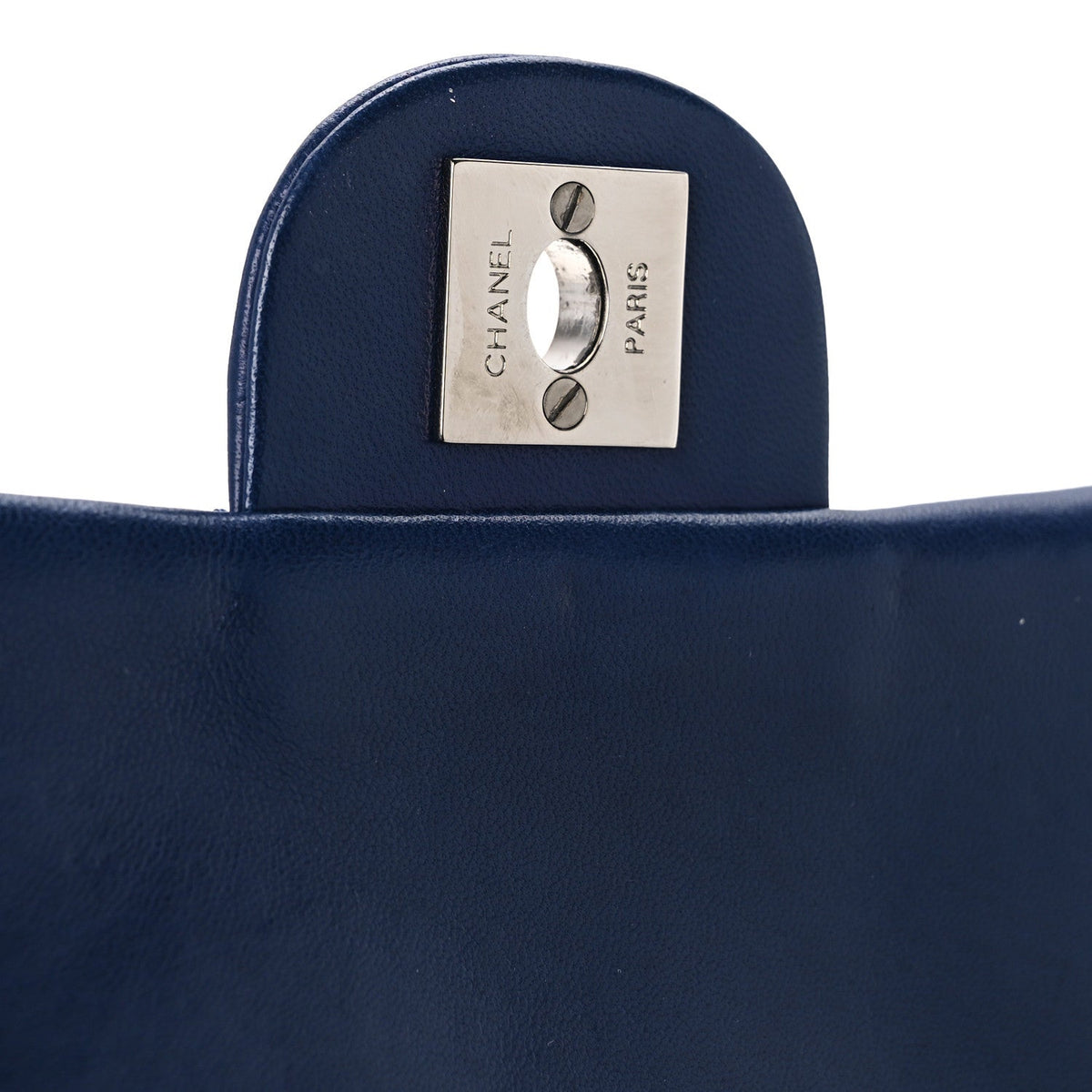 Quilted Lambskin Flap Shoulder Bag - Blue