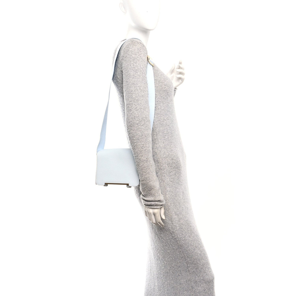 Chevre Mysore Verso Geta Bleu Brume Nata Handbag