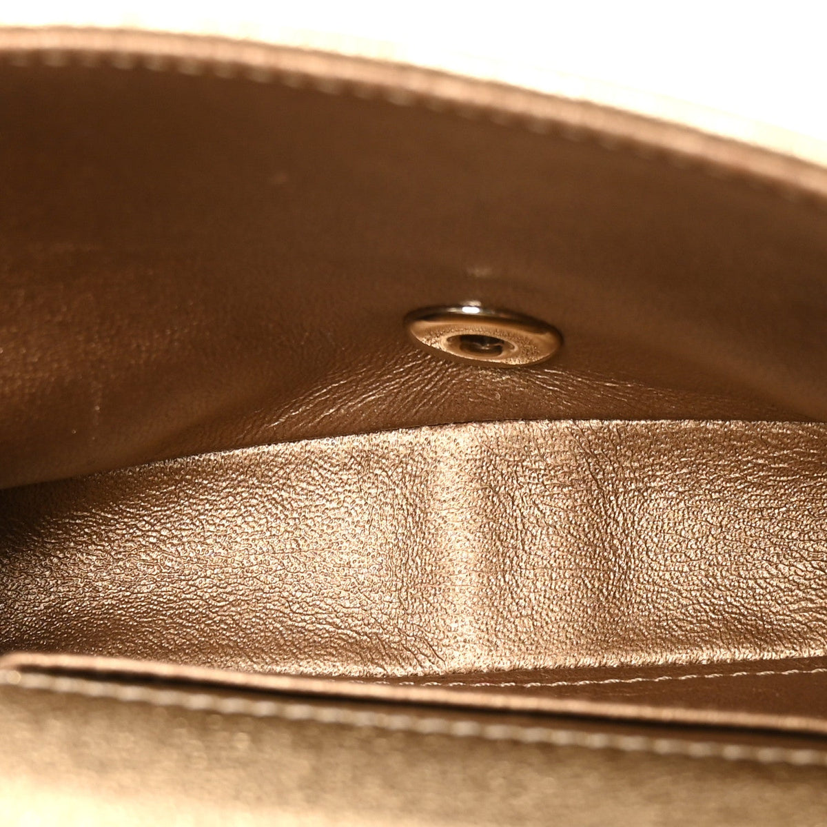 Mini Quilted Lambskin Flap Shoulder Bag - Gold