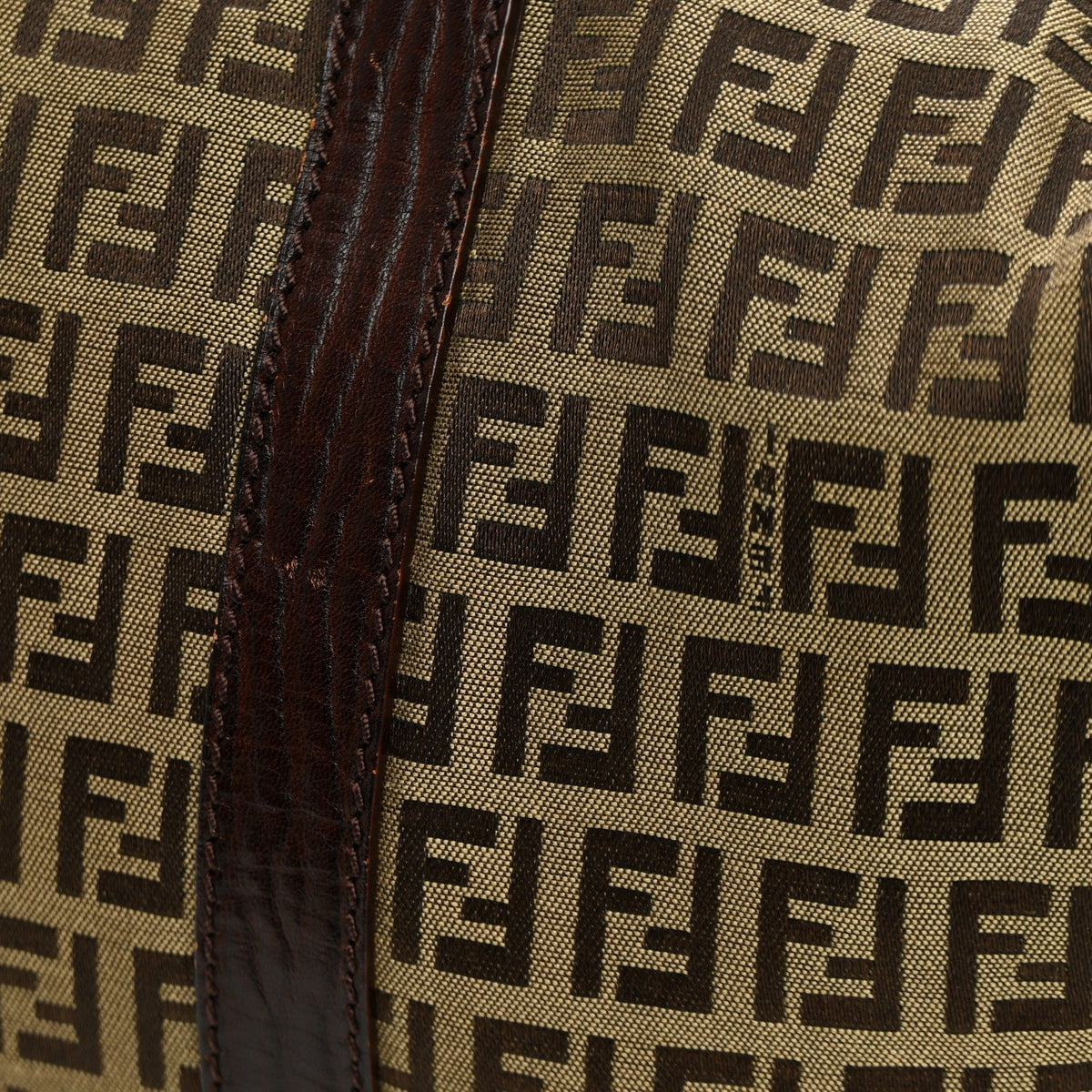 Zucchino Vitello Boston Mogano Panna Bru Handbag