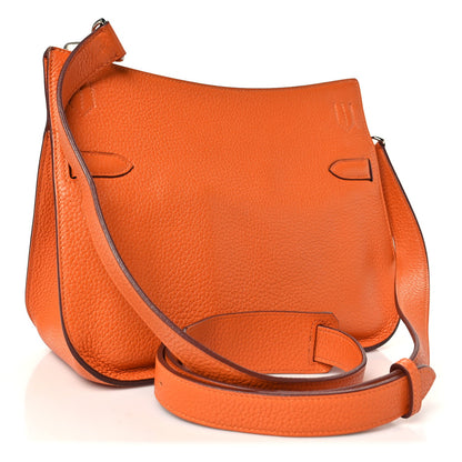 Taurillon Clemence Jypsiere 28 Orange Handbag