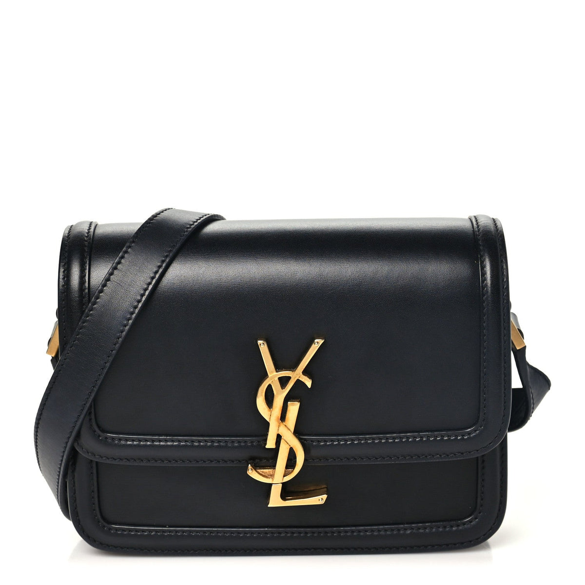 Small Calfskin Satchel Bag - Black