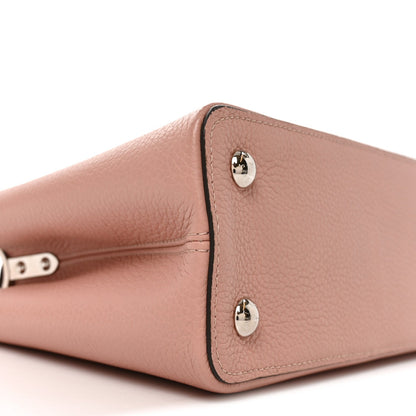 Taurillon Snakeskin Capucines Pm Magnoli Handbag