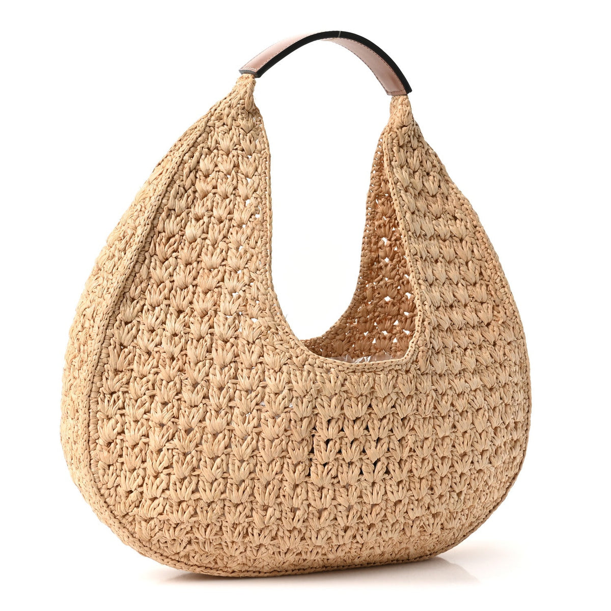 Calfskin Hobo Bag - Natural