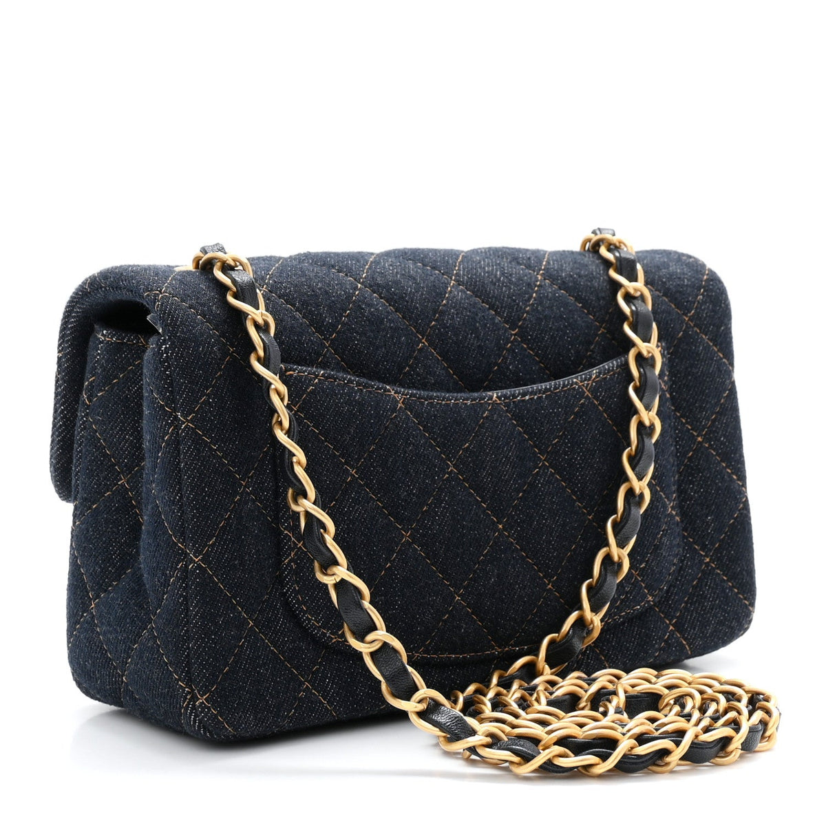 Mini Quilted Flap Shoulder Bag - Tan