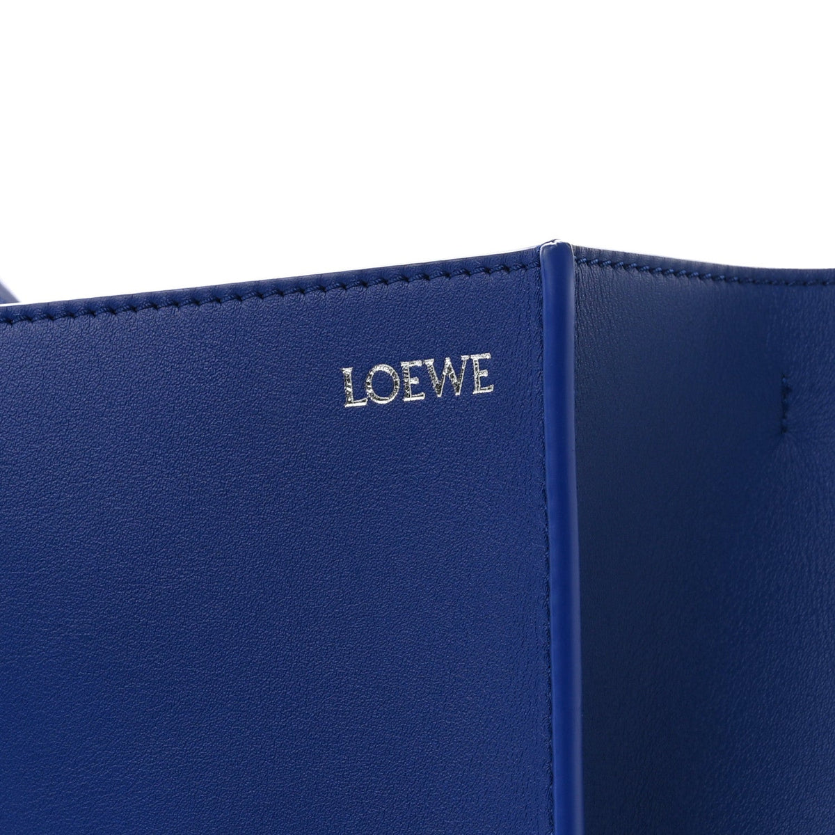 Medium Calfskin Bucket Bag - Blue