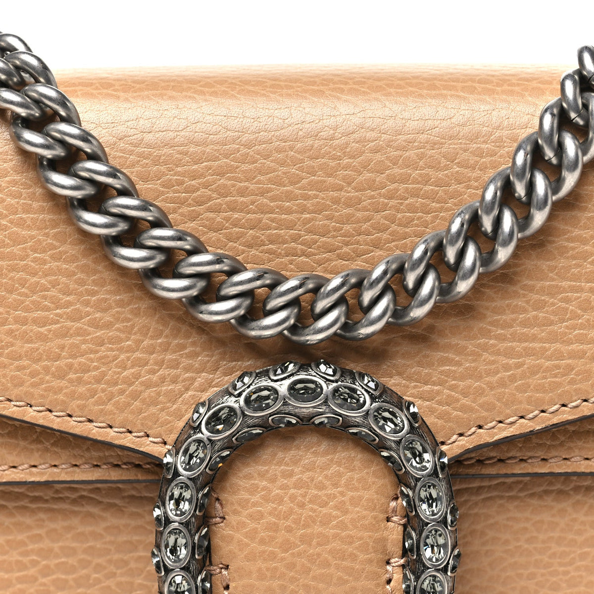 Mini Calfskin Shoulder Bag - Natural
