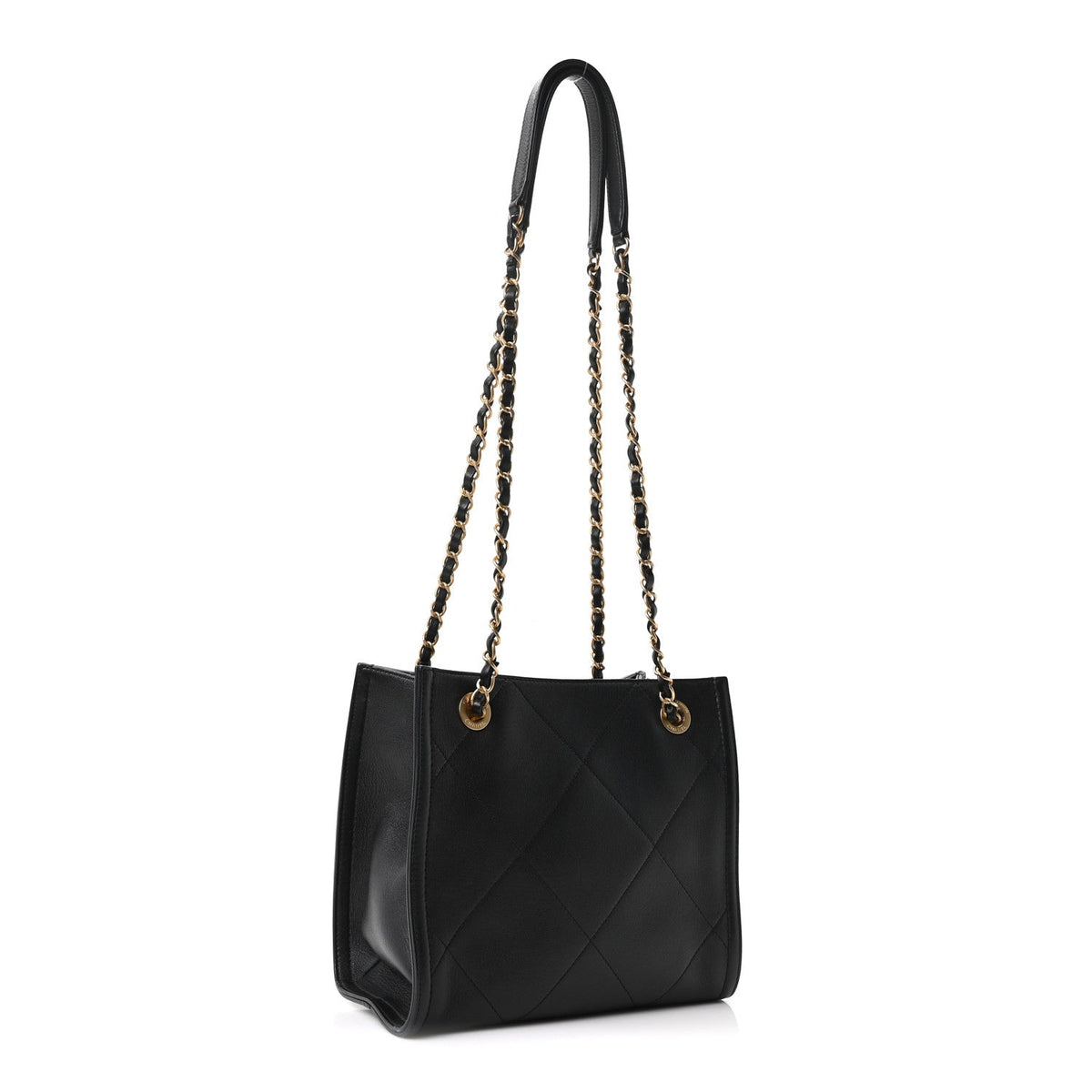Small Calfskin Handbag - Black