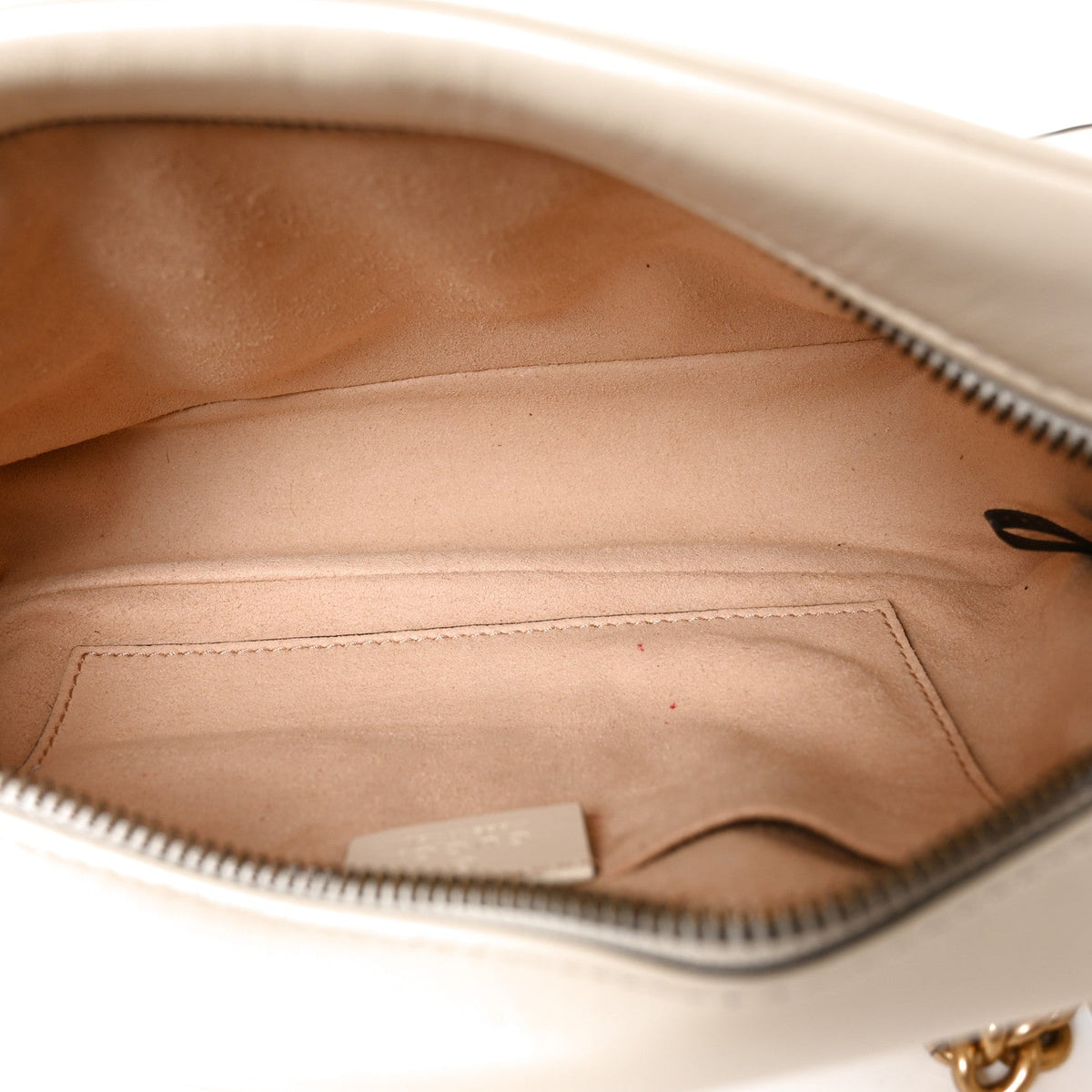 Small Calfskin Shoulder Bag - White