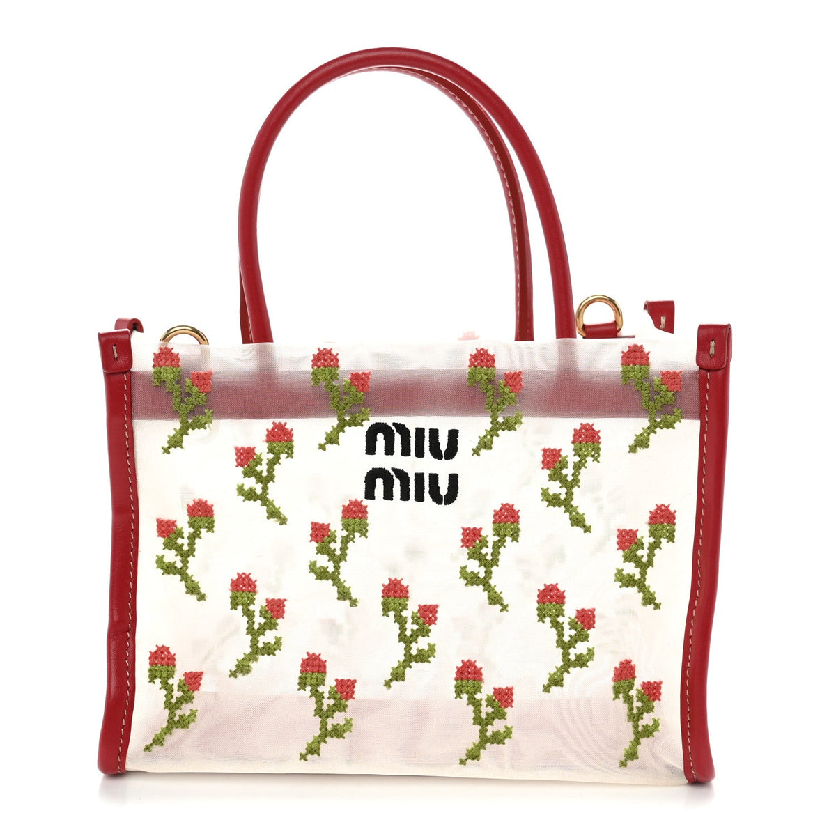 Mini Nappa Handbag - Red