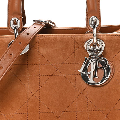 Small Goatskin Suede Handbag - Gold