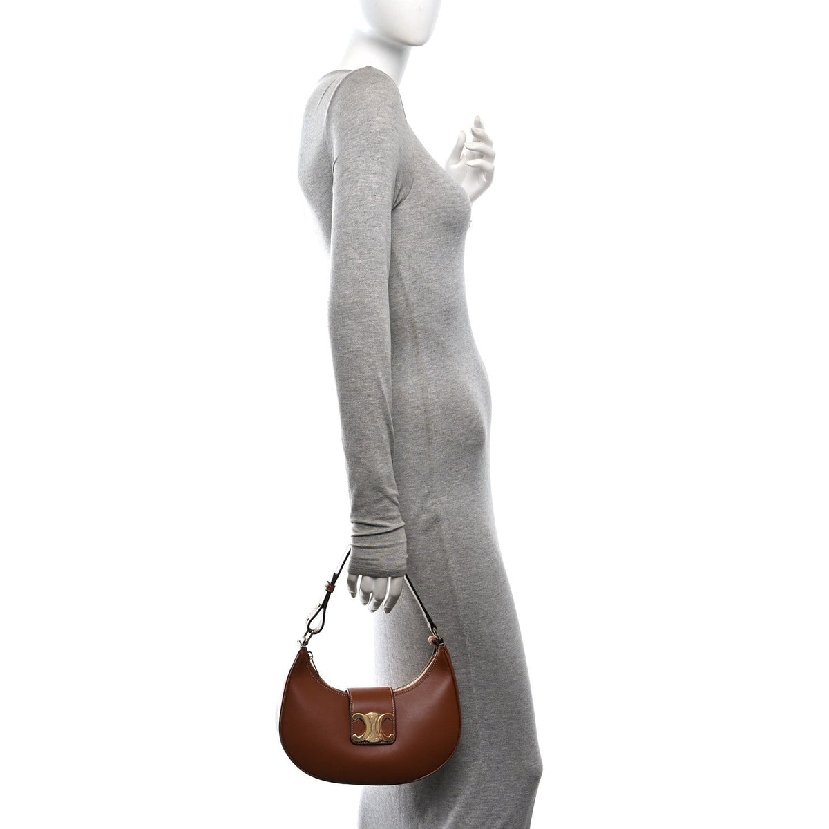 Medium Calfskin Shoulder Bag - Tan