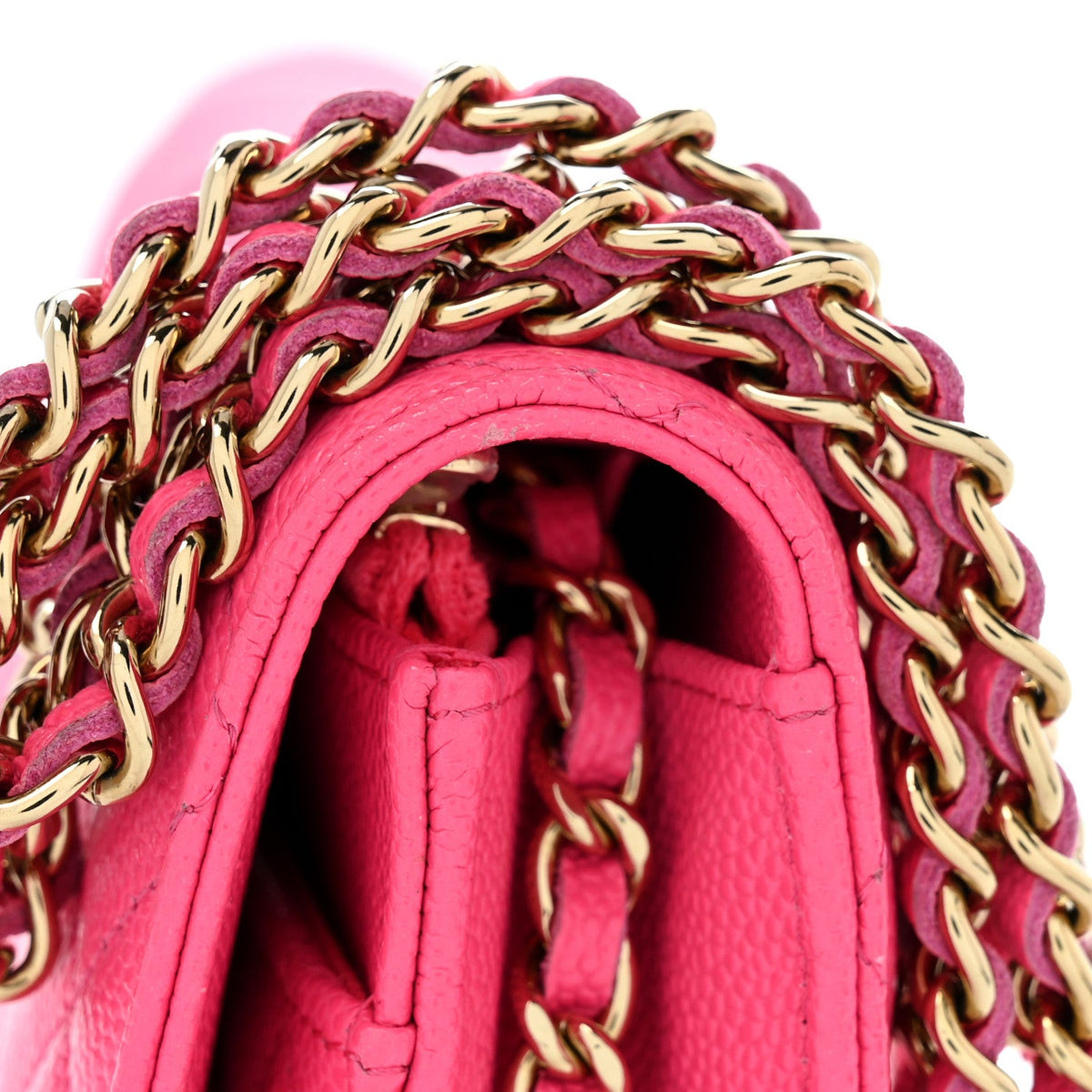Quilted Caviar Wallet Bag