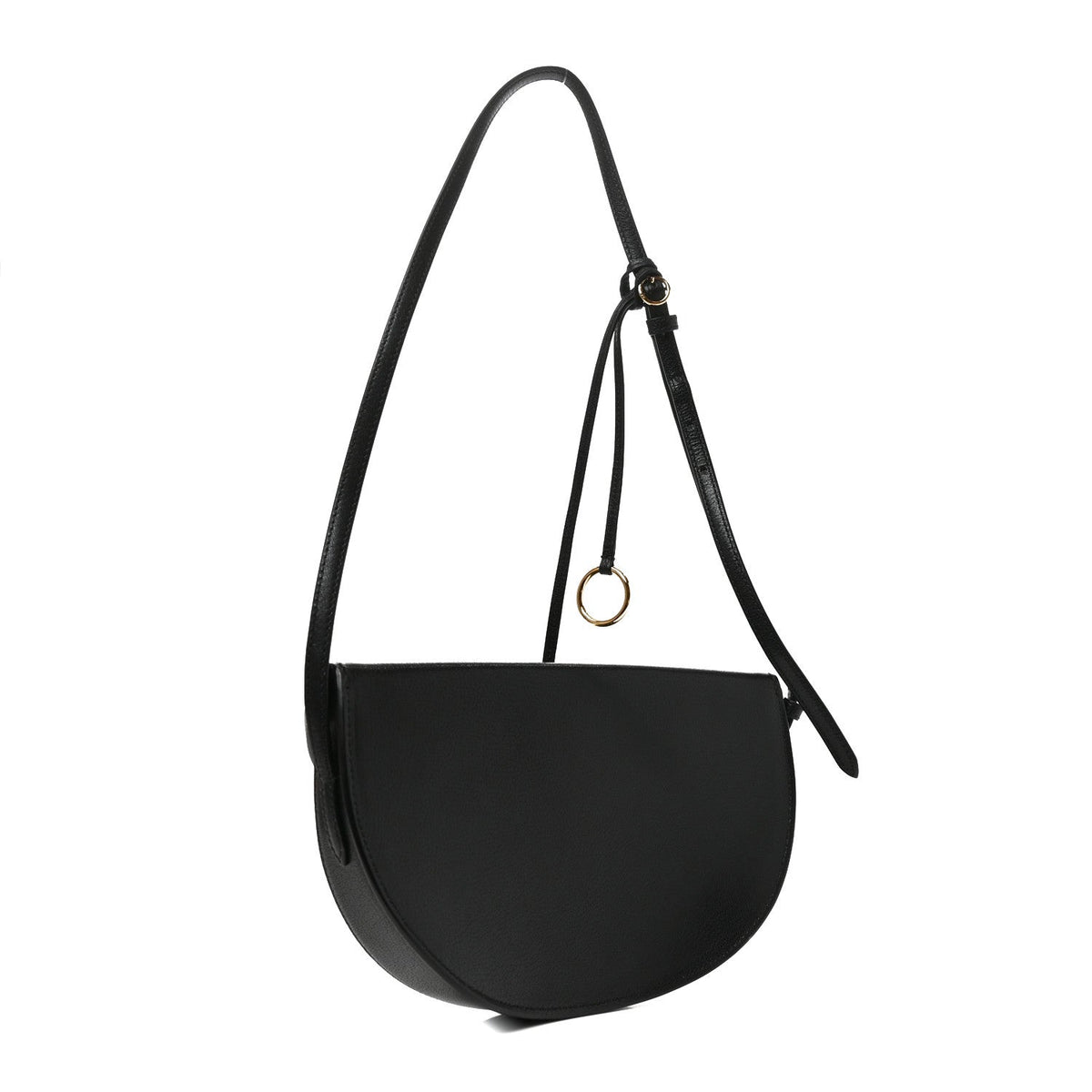 Goatskin Shoulder Bag - Black