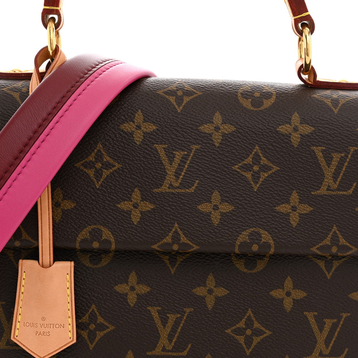 Monogram Cluny Bb Bordeaux Fuchsia Handbag