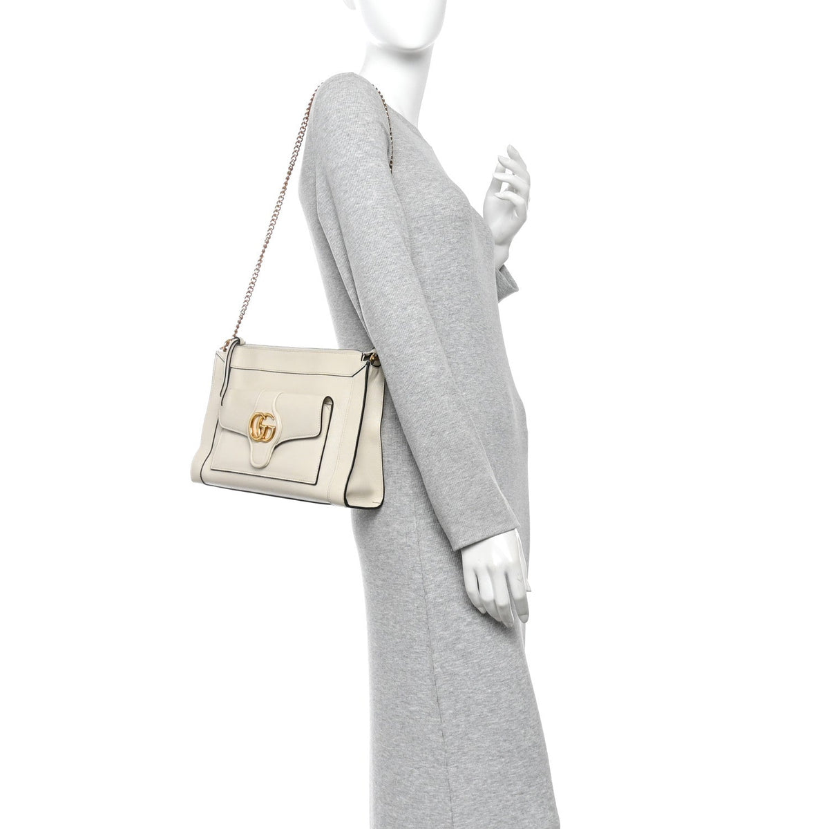 Calfskin Shoulder Bag - White