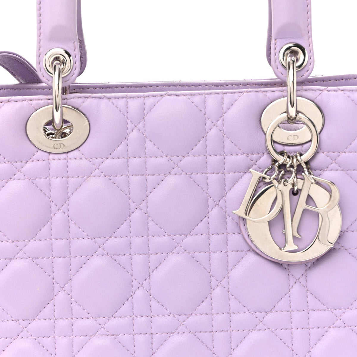 Medium Lambskin Handbag - Purple