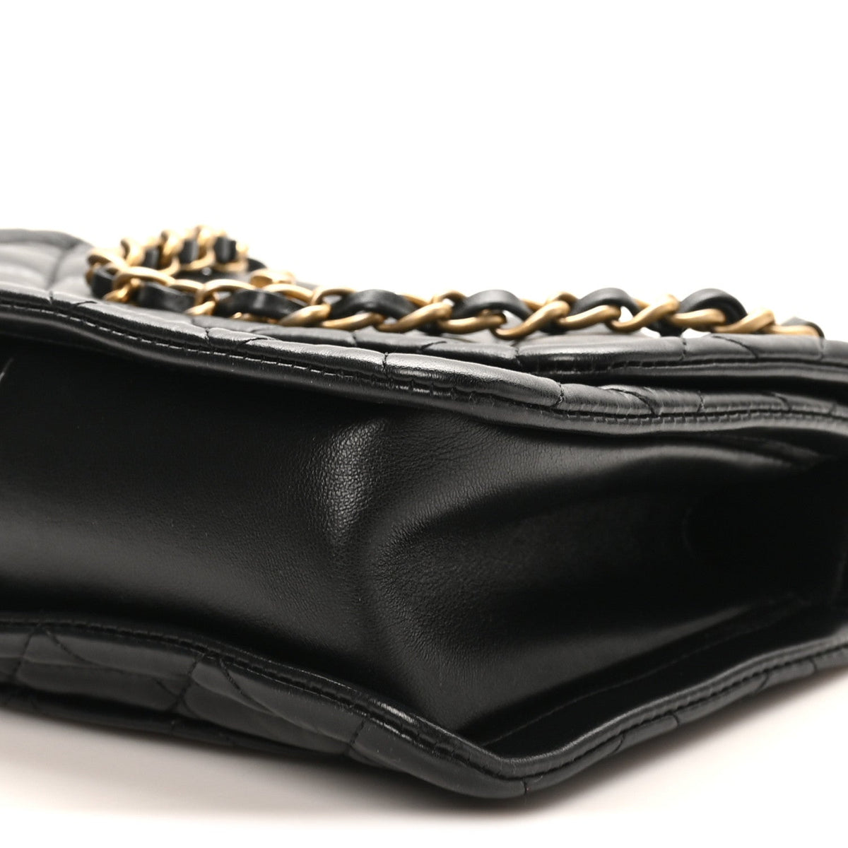 Lambskin Clutch Bag - Black