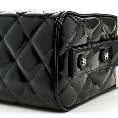 Quilted Clutch Bag - Black