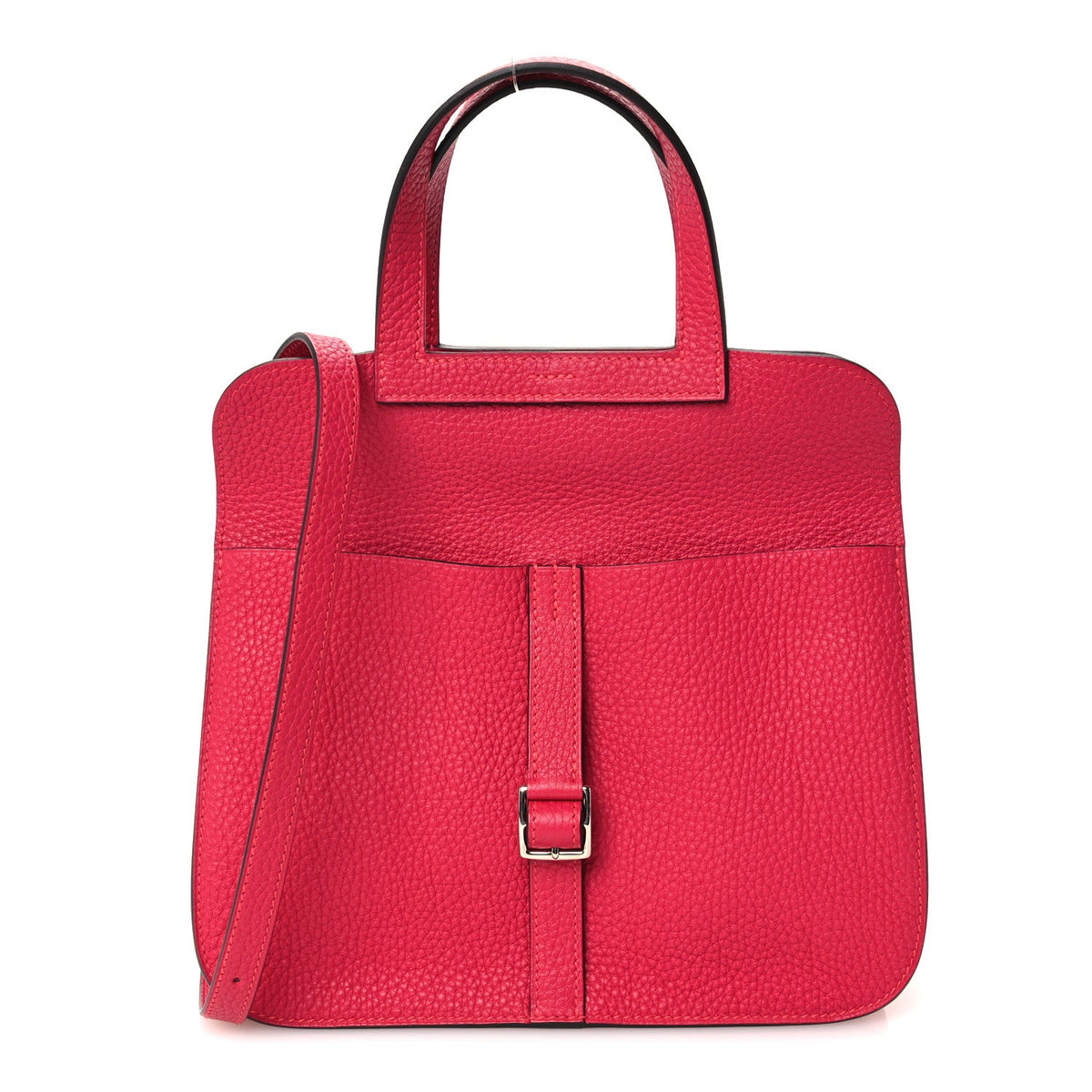 Taurillon Clemence Halzan 25 Rose Shocki Handbag