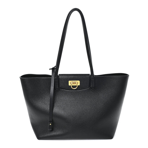 Calfskin Tote Bag - Black