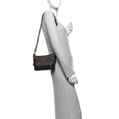 Small Quilted Calfskin Hobo Bag - Brown