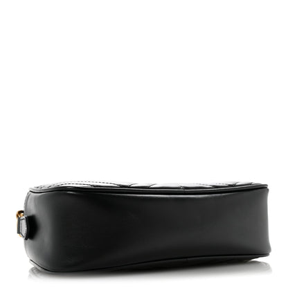 Small Calfskin Shoulder Bag - Black