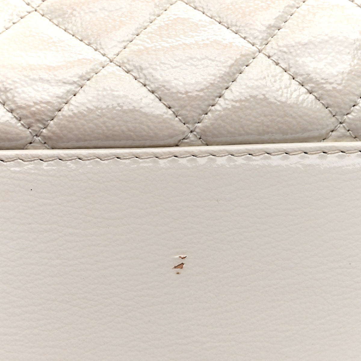 Medium Quilted Goatskin Hobo Bag - White